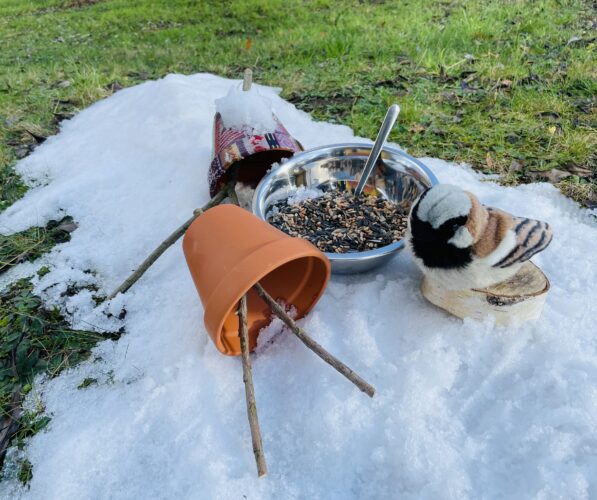 Vogelfutterglocken gestalten